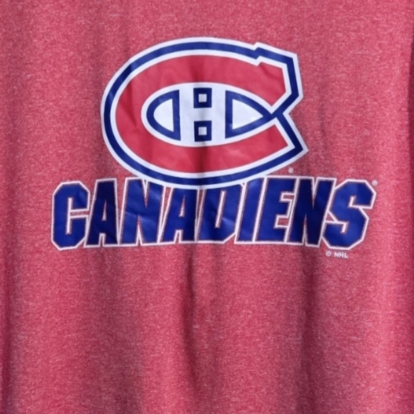 NHL Montreal Canadiens Red T-Shirt. Men's Size Large - Picture 2 of 6